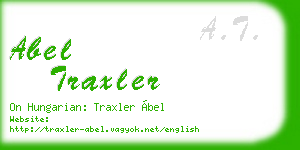 abel traxler business card